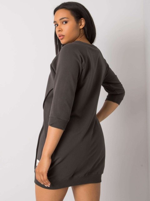 Sukienka RV-SK-6847.59P ciemny khaki Sukienka RV-SK-6847.59P ciemny khaki