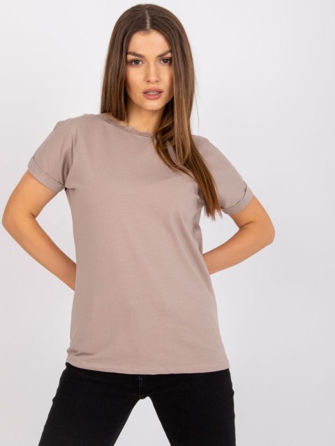 Bluzka RV-BZ-7544.00 ciemny bezowy XL Bluzka RV-BZ-7544.00 ciemny bezowy XL