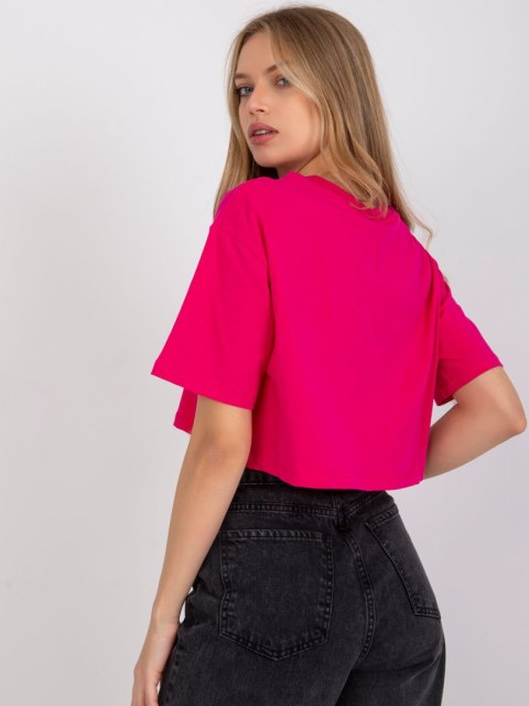 T-shirt RV-TS-7541.06 fuksjowy S T-shirt RV-TS-7541.06 fuksjowy S