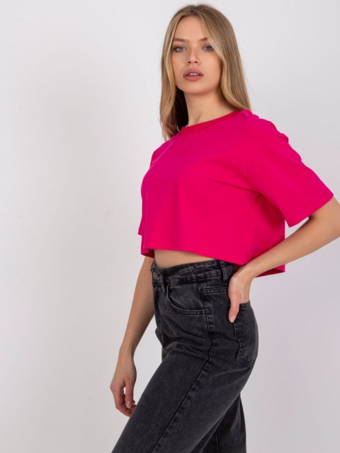 T-shirt RV-TS-7541.06 fuksjowy S T-shirt RV-TS-7541.06 fuksjowy S