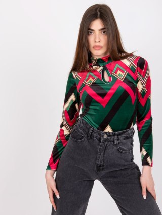 Bluzka DHJ-BZ-6291-2.32P ciemny zielony