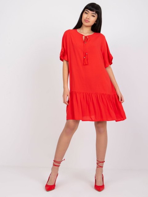 Sukienka D73761M30306A czerwony S
