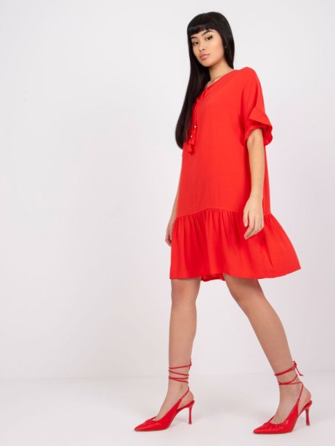 Sukienka D73761M30306A czerwony S
