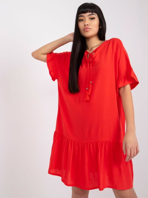 Sukienka D73761M30306A czerwony S