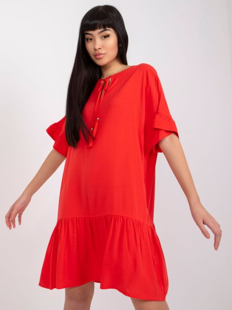 Sukienka D73761M30306A czerwony S