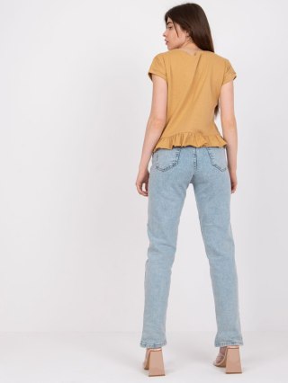 T-shirt TW-TS-1053.21X camelowy L