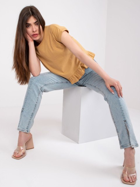 T-shirt TW-TS-1053.21X camelowy M T-shirt TW-TS-1053.21X camelowy M