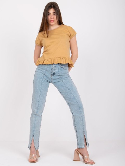 T-shirt TW-TS-1053.21X camelowy M T-shirt TW-TS-1053.21X camelowy M