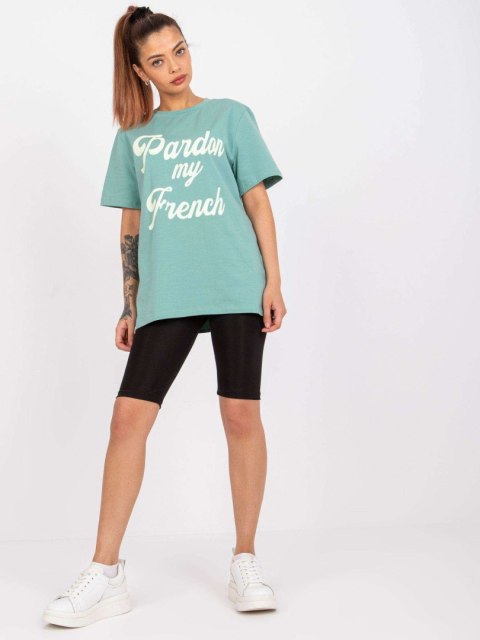 T-shirt FA-TS-7677.91P mietowy T-shirt FA-TS-7677.91P mietowy