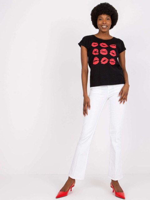 T-shirt TW-TS-1005-15.29P czarny L T-shirt TW-TS-1005-15.29P czarny L