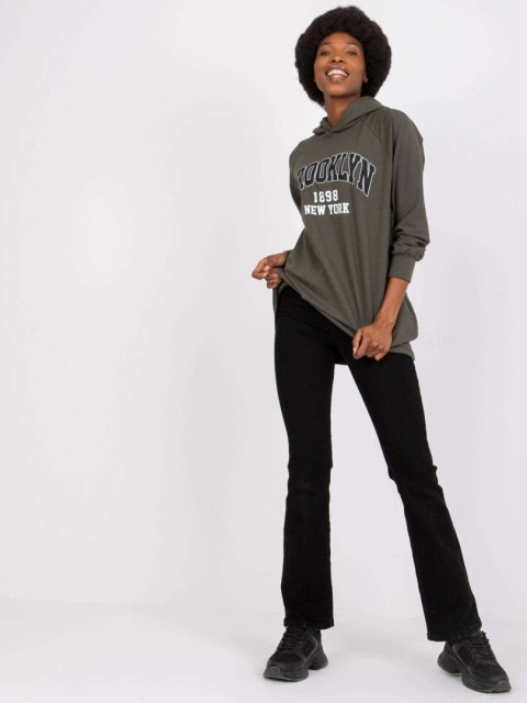 Bluza DHJ-BL-15658.35 ciemny khaki Bluza DHJ-BL-15658.35 ciemny khaki