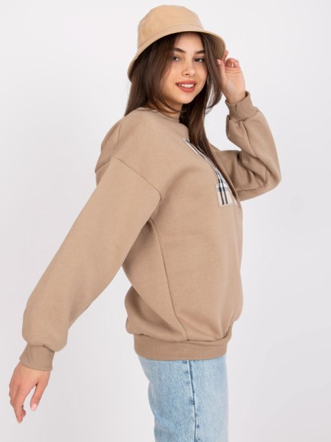 Bluza EM-BL-U617.95 ciemny bezowy Bluza EM-BL-U617.95 ciemny bezowy
