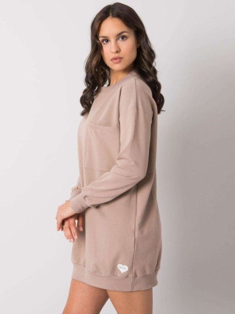 Sukienka RV-SK-7332.65 ciemny bezowy S Sukienka RV-SK-7332.65 ciemny bezowy S