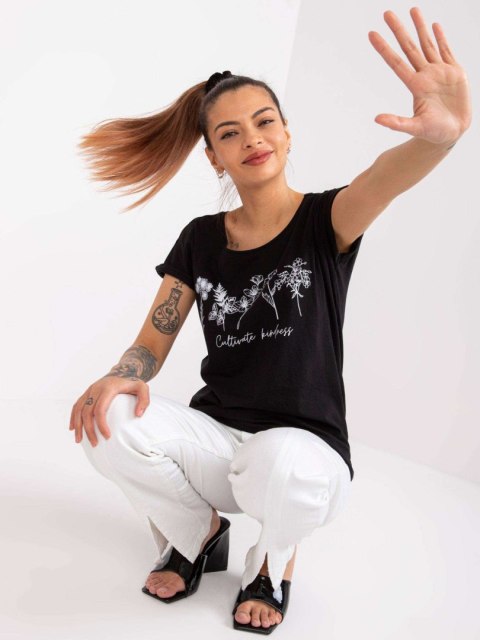 T-shirt TW-TS-1005-16.04 czarny S T-shirt TW-TS-1005-16.04 czarny S