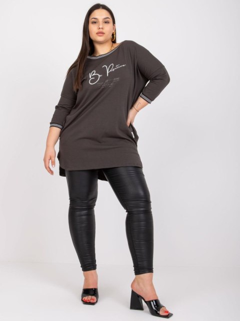 Tunika RV-TU-7564.57 ciemny khaki Tunika RV-TU-7564.57 ciemny khaki