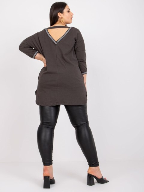 Tunika RV-TU-7564.57 ciemny khaki Tunika RV-TU-7564.57 ciemny khaki