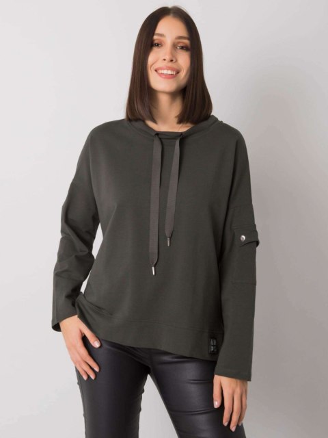 Bluzka RV-BZ-7228.64 ciemny khaki Bluzka RV-BZ-7228.64 ciemny khaki