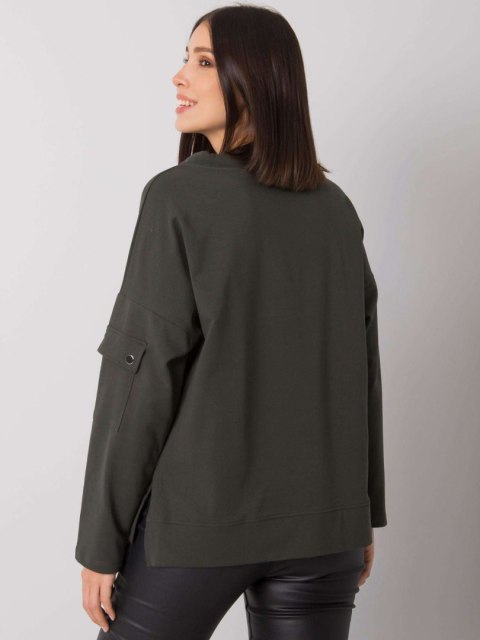 Bluzka RV-BZ-7228.64 ciemny khaki Bluzka RV-BZ-7228.64 ciemny khaki