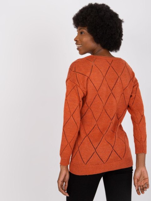 Sweter LC-SW-A10.26X ciemny pomarańczowy
