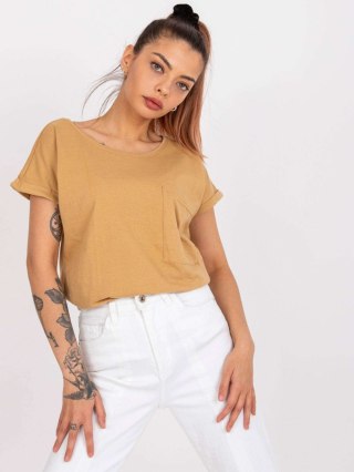 T-shirt TW-TS-1001.30X camelowy S