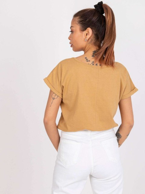 T-shirt TW-TS-1001.30X camelowy S T-shirt TW-TS-1001.30X camelowy S
