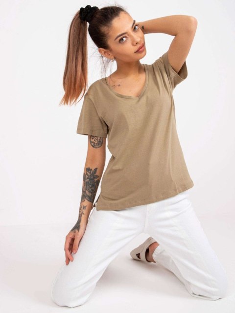 T-shirt TW-TS-1002.28X ciemny bezowy L