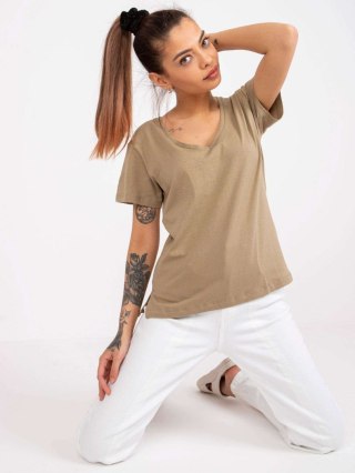 T-shirt TW-TS-1002.28X ciemny bezowy M