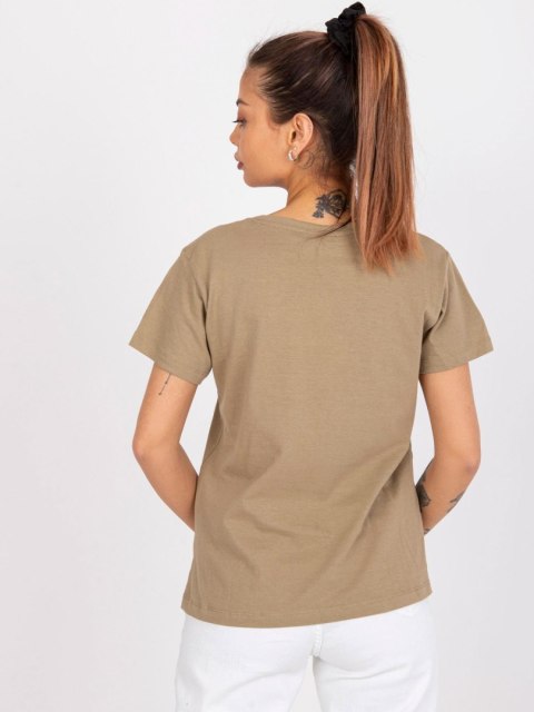T-shirt TW-TS-1002.28X ciemny bezowy M T-shirt TW-TS-1002.28X ciemny bezowy M