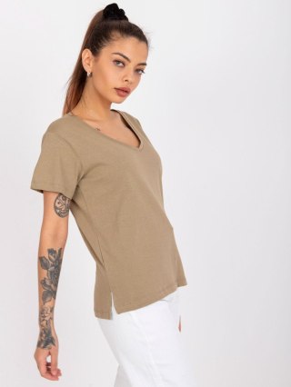 T-shirt TW-TS-1002.28X ciemny bezowy S