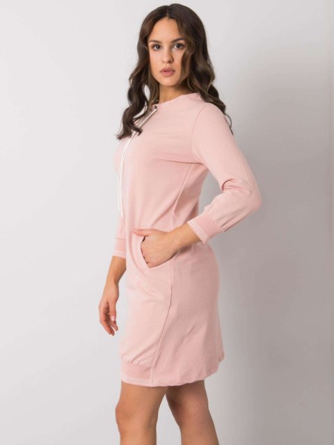 Sukienka RV-SK-7355.93 jasny różowy L/XL