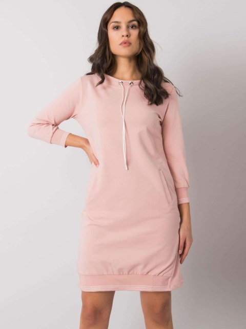 Sukienka RV-SK-7355.93 jasny różowy L/XL