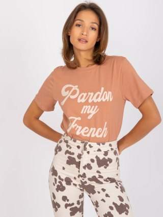 T-shirt FA-TS-7677.91P camelowy