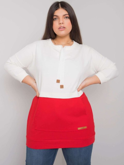 Bluza RV-BL-6845.51P biało-czerwony Bluza RV-BL-6845.51P biało-czerwony