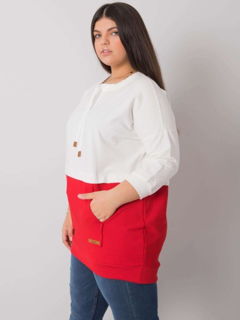 Bluza RV-BL-6845.51P biało-czerwony Bluza RV-BL-6845.51P biało-czerwony