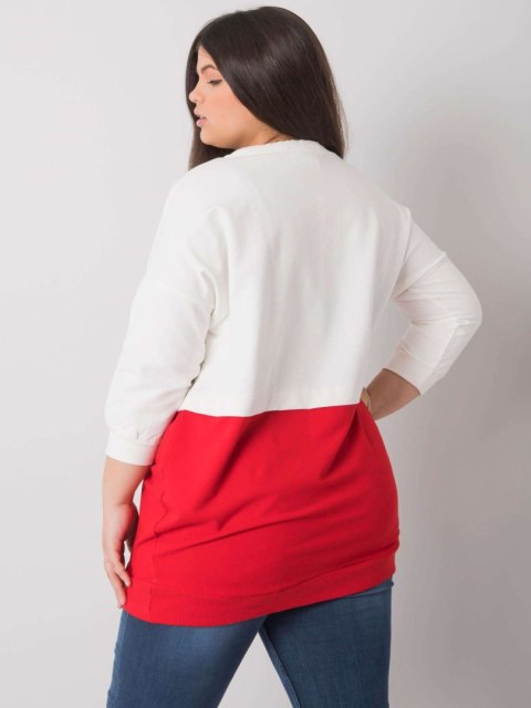 Bluza RV-BL-6845.51P biało-czerwony Bluza RV-BL-6845.51P biało-czerwony