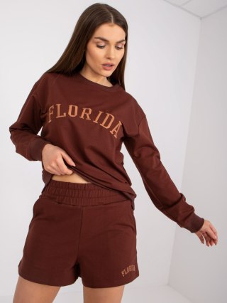 Komplet FA-KMPL-7676.32 ciemny brązowy L/XL