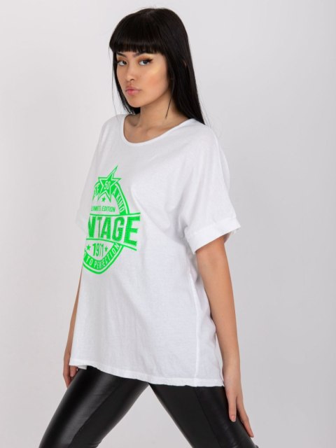 T-shirt DHJ-TS-6860.26X biało-zielony T-shirt DHJ-TS-6860.26X biało-zielony