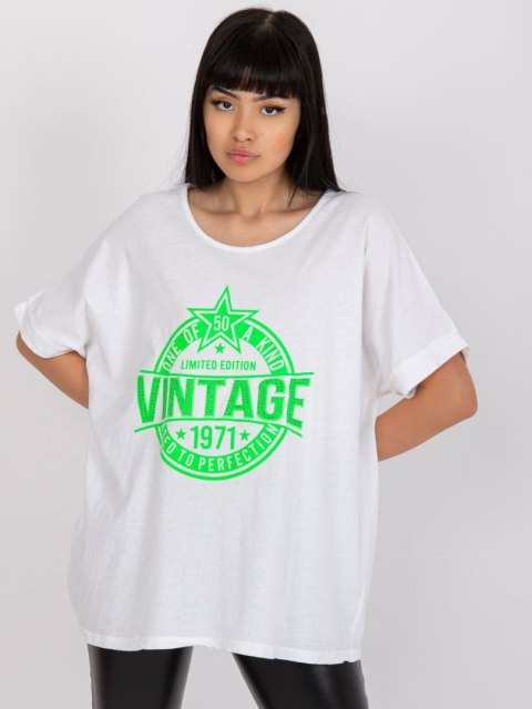 T-shirt DHJ-TS-6860.26X biało-zielony T-shirt DHJ-TS-6860.26X biało-zielony