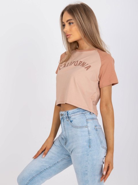 T-shirt FA-TS-7708.44 ciemny bezowy