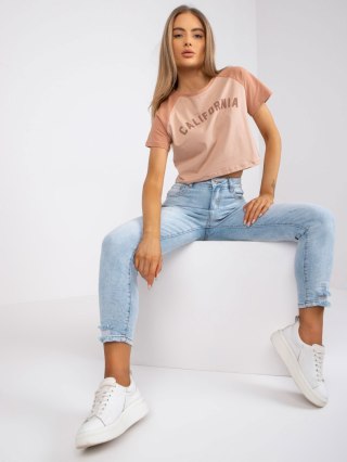T-shirt FA-TS-7708.44 ciemny bezowy