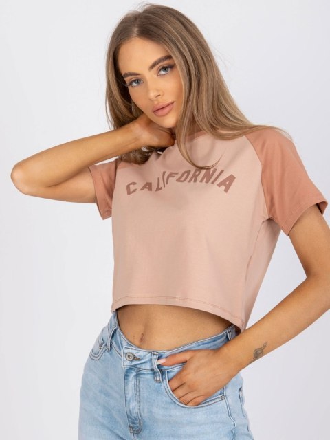 T-shirt FA-TS-7708.44 ciemny bezowy