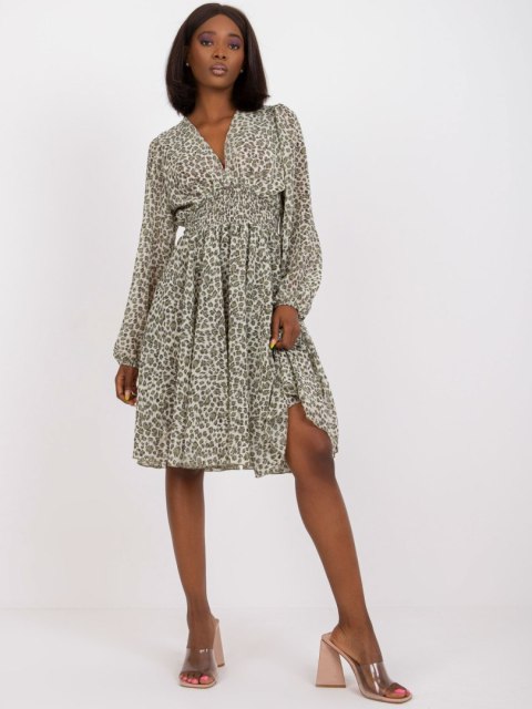 Sukienka CHA-SK-2903-2.84P khaki M Sukienka CHA-SK-2903-2.84P khaki M