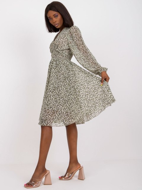 Sukienka CHA-SK-2903-2.84P khaki S Sukienka CHA-SK-2903-2.84P khaki S