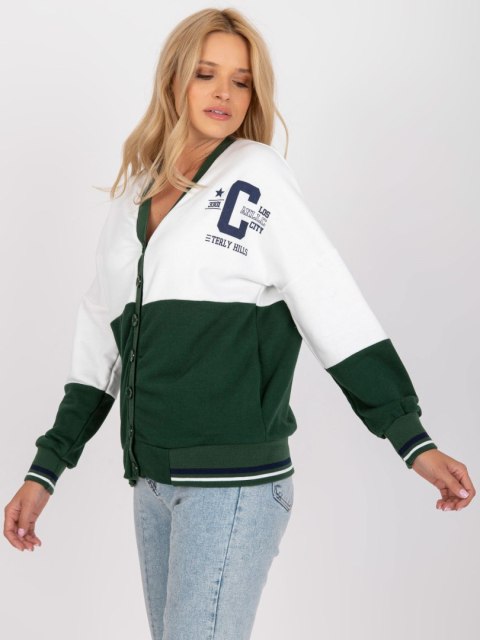 Bluza FA-BL-7621.65P biało-zielony Bluza FA-BL-7621.65P biało-zielony