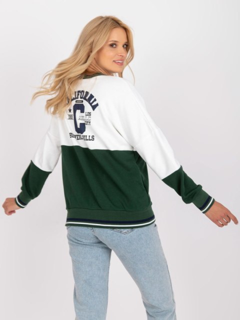 Bluza FA-BL-7621.65P biało-zielony Bluza FA-BL-7621.65P biało-zielony