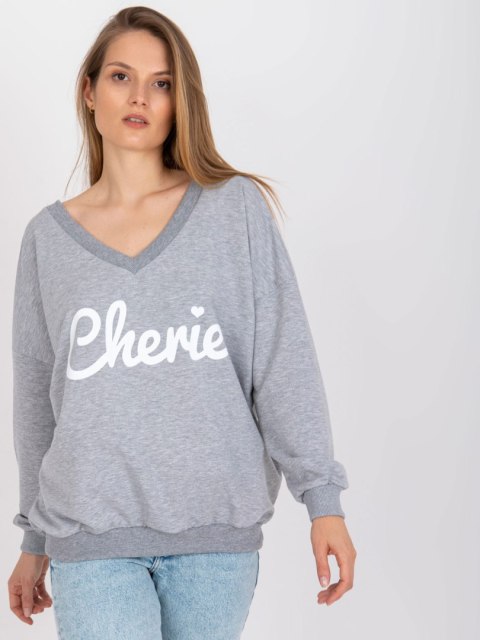 Bluza FA-BL-7754.55P biało-szary Bluza FA-BL-7754.55P biało-szary