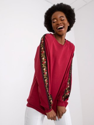 Bluza RV-BL-7458.16 bordowy L