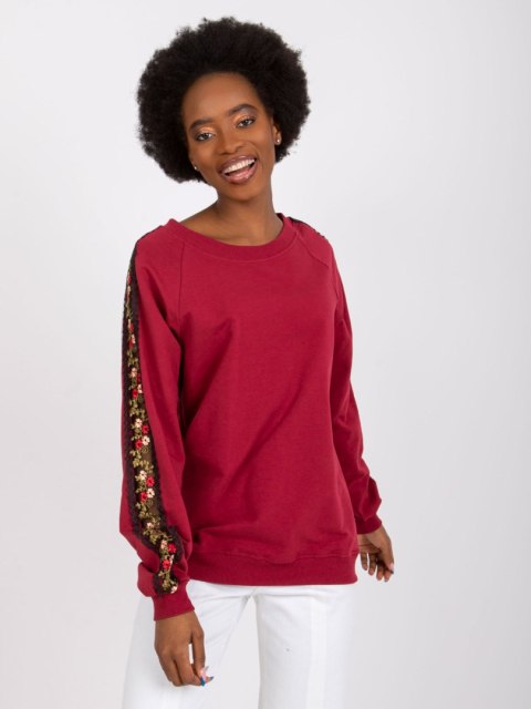 Bluza RV-BL-7458.16 bordowy L Bluza RV-BL-7458.16 bordowy L