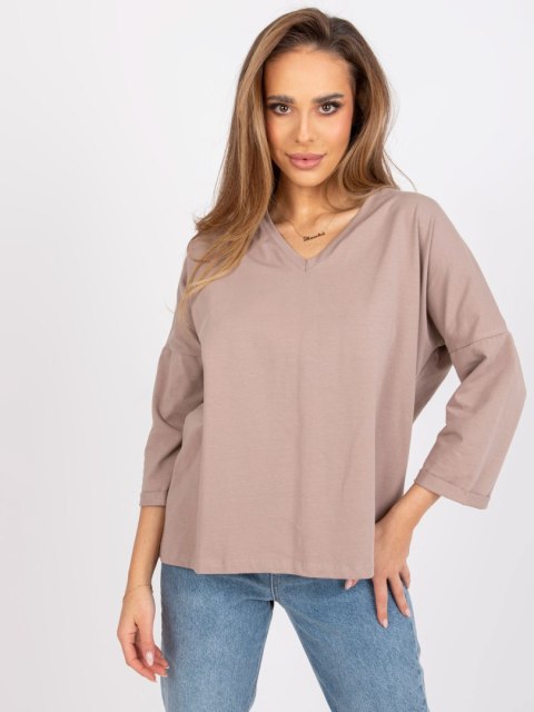Bluzka RV-BZ-7558.30 ciemny bezowy S/M