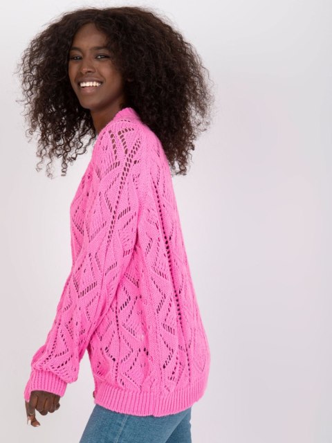 Sweter LC-SW-0243.06 różowy Sweter LC-SW-0243.06 różowy